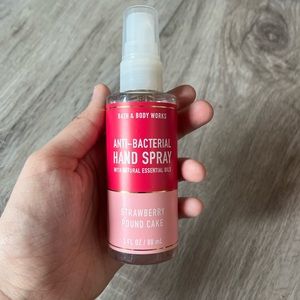 NEW Bath & Body Works strawberry pound cake hand sanitizer spray